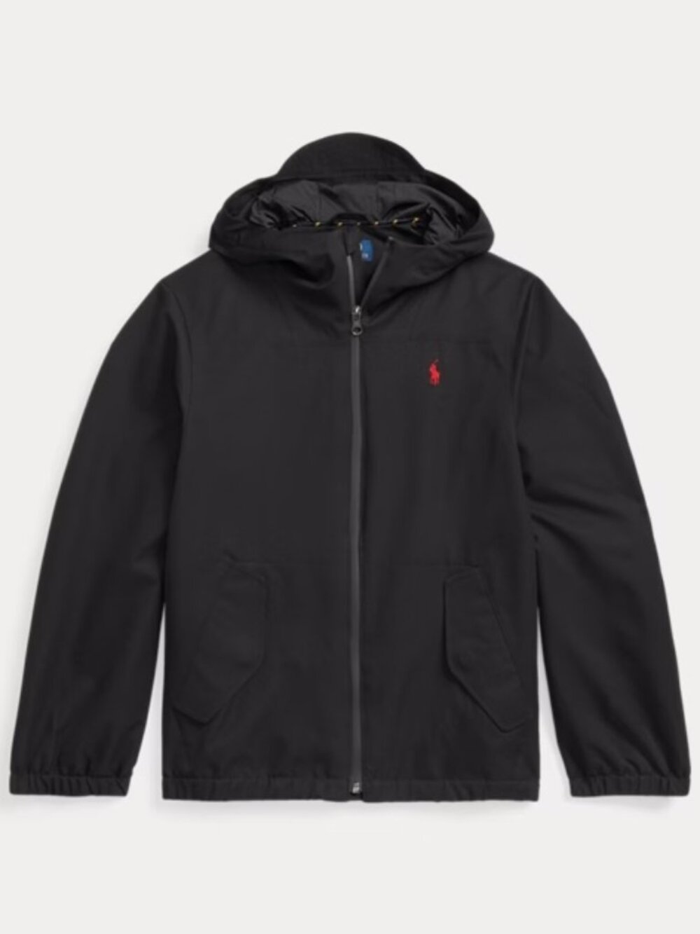 Polo RL Kids Black Raincoat with Detchable Hood- Size 5